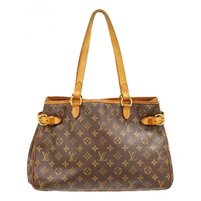 Pre-owned Louis Vuitton Batignolles Cloth Handbag In Brown