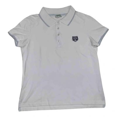 Pre-owned Kenzo White Polyester Polo Shirts