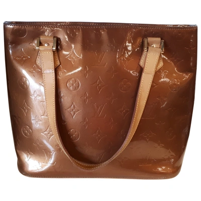 Pre-owned Louis Vuitton Brown Patent Leather Handbags