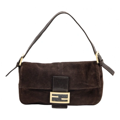 Baguette handbag Fendi Brown in Plastic - 32881797