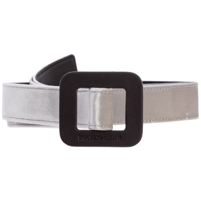 Shop Emporio Armani Women's Belt In Grey