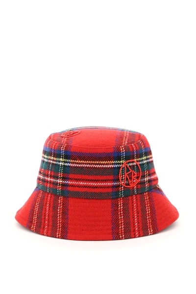 Shop Ruslan Baginskiy Tartan Bucket Hat In Red,green,blue