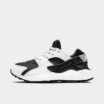 Shop Nike Boys' Little Kids' Huarache Run Casual Shoes In Black/white-black