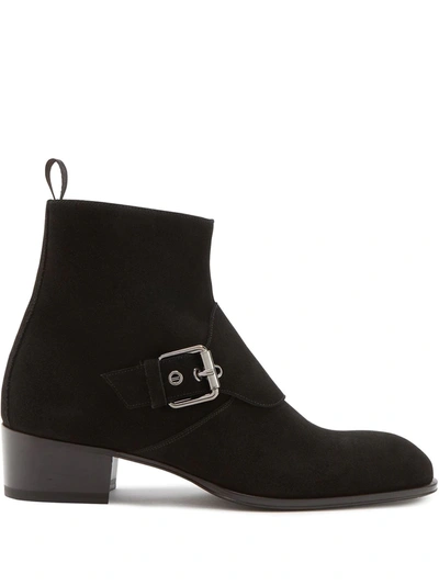 Shop Giuseppe Zanotti New York Ankle Boots In 黑色