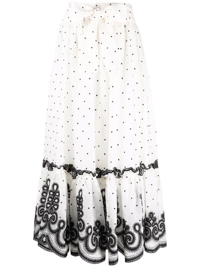 Shop Zimmermann Lovestruck Rope Skirt In White