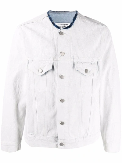 RAW-CUT COLLAR DENIM JACKET