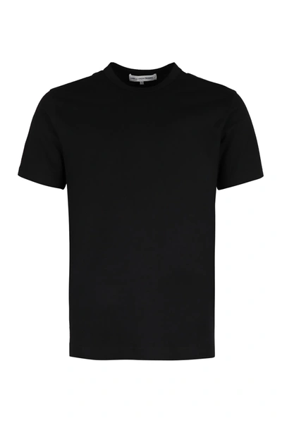 Shop Comme Des Garçons Shirt Cotton Crew-neck T-shirt In Black