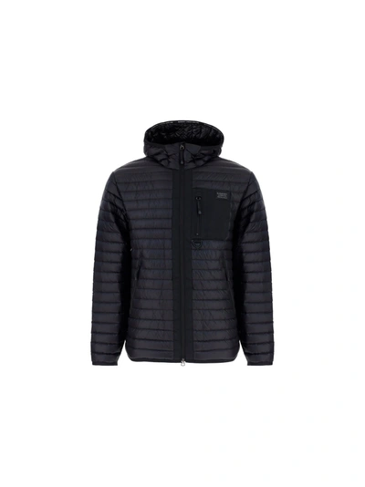 Burberry Black Down Packable Lenham Jacket In Black