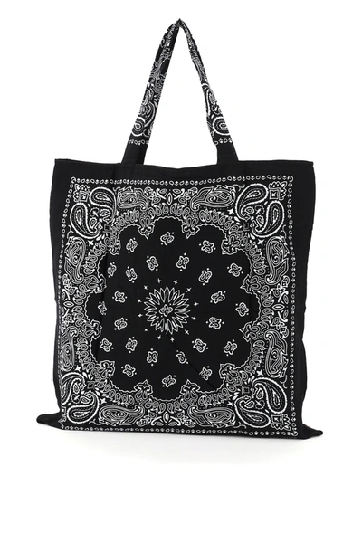 Shop Arizona Love Beach Shoulder Bag With Animalier Print In Leo Print Black (beige)
