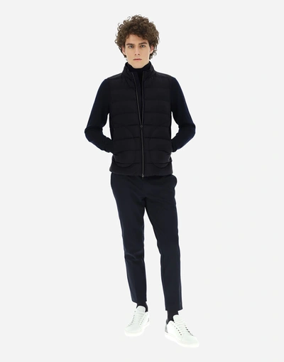 Shop Herno Il Gilet In Navy Blue