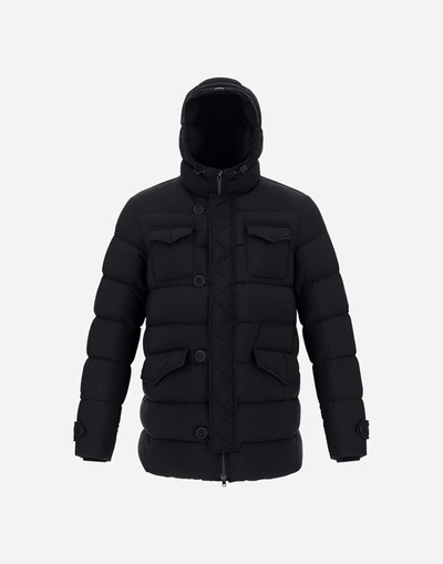 Herno Parka Chamonix Jackets Blue In Black
