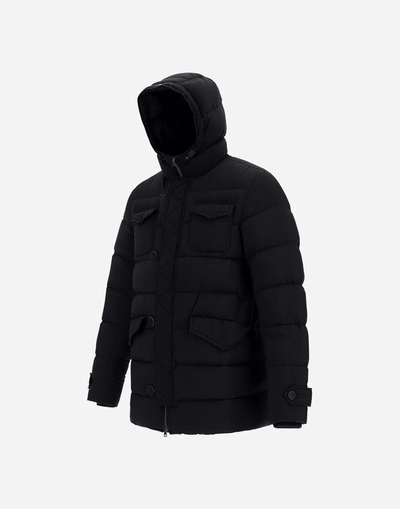 Herno Parka Chamonix Jackets Blue In Black