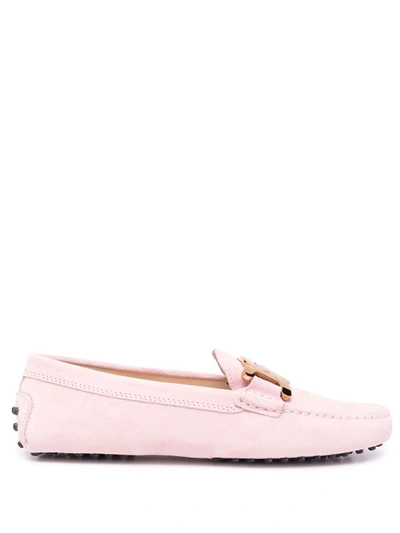 Tod's Chain-link Loafers In Rosa