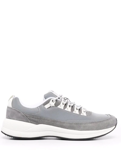 Shop Apc Jay Low-top Suede Sneakers In Silber
