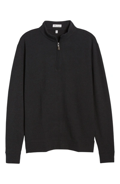 Shop Peter Millar Half Zip Pullover In Black