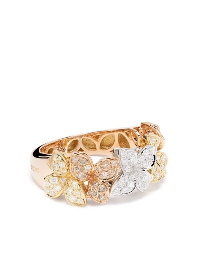 Shop Pasquale Bruni 18kt Gold Giardini Segreti Diamond Ring In Rosa