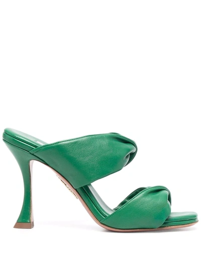 Shop Aquazzura Twist 95 Sandals In Grün