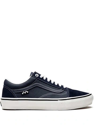 Shop Vans Old Skool "dress Blue" Sneakers In Black