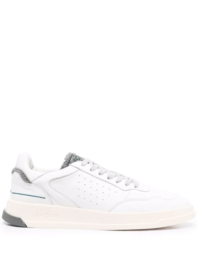 Shop Ghoud Contrasting-tongue Sneakers In Weiss