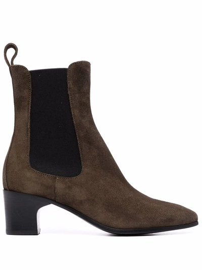 Shop Pierre Hardy Melody Suede Chelsea Boots In Green