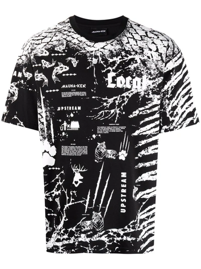 Shop Mauna Kea Graphic Print Crew-neck T-shirt In Schwarz