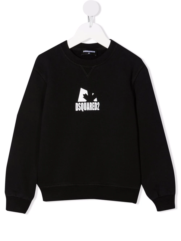 Dsquared2 Kids Icon-print cotton sweatshirt - White