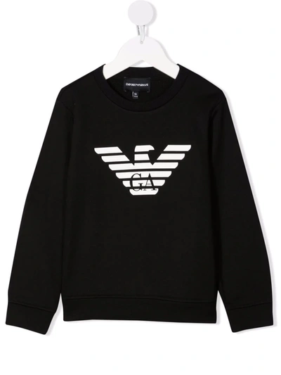 Shop Emporio Armani Logo-print Sweatshirt In Black