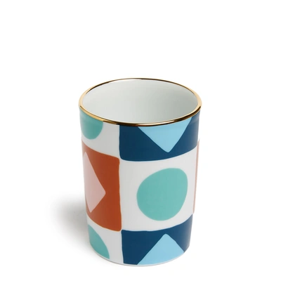 Shop La Doublej Decorative Cup In Diamond Dots