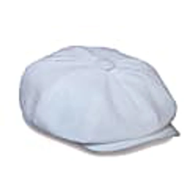 Mister Miller - Master Hatter Women's Alberts Beach Bakerboy Hat In White Washed Linen In Washed