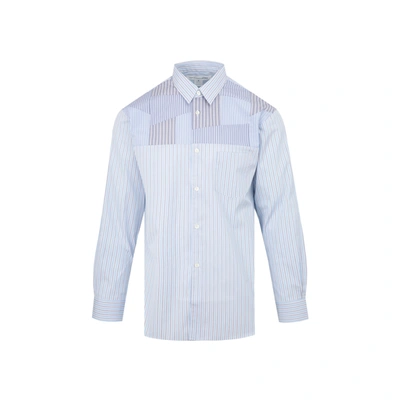 Shop Comme Des Garçons Shirt Comme Des Garçons Cotton Shirt In Blue