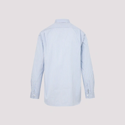 Shop Comme Des Garçons Shirt Comme Des Garçons Cotton Shirt In Blue