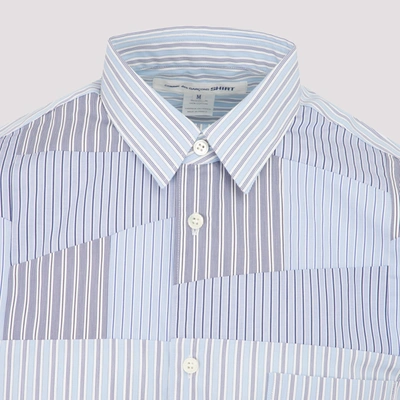 Shop Comme Des Garçons Shirt Comme Des Garçons Cotton Shirt In Blue