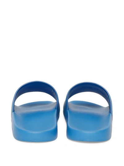 Shop Burberry Slide Sandal Warm Royal Blue
