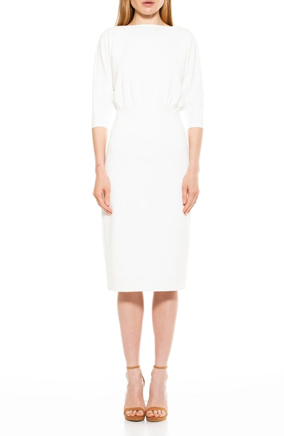 Shop Alexia Admor Paris Dolman Sleeve Sheath Dress In Ivory