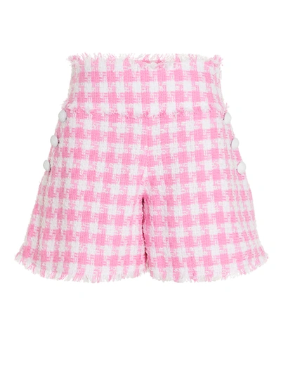 Shop Balmain Shorts In Pink