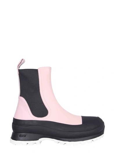 Shop Stella Mccartney Trace Chelsea Boots In Rosa