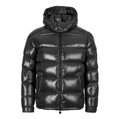 Moncler Maya Lacquered Down Jacket In Black | ModeSens
