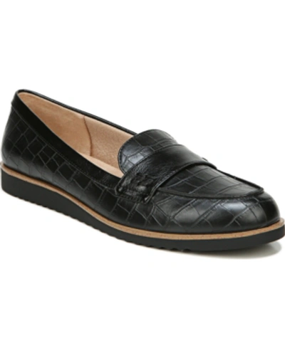 Shop Lifestride Zee Slip-on Loafers Women's Shoes In Black Croco Faux Leather