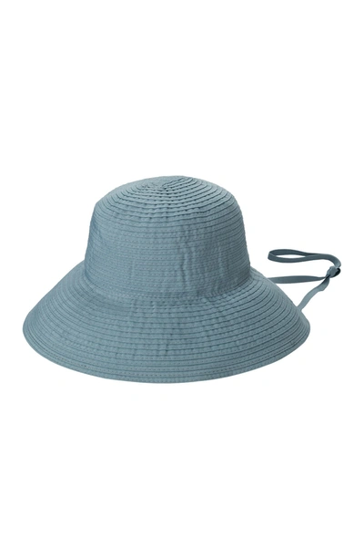 Shop San Diego Hat Packable Adjustable Upf 50 Ribbon Sun Hat In Denim