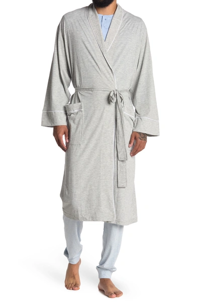 Shop Daniel Buchler Lightweight Belted Robe In Grey Heather