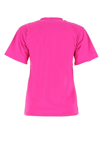 Shop Balenciaga Fuchsia Cotton Blend T-shirt  Pink  Donna M