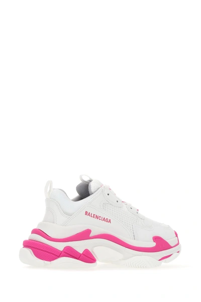 Shop Balenciaga Two-tone Mesh And Synthetic Leather Triple S Sneakers Multicoloured  Donna 39
