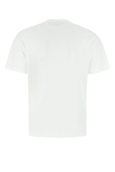 Shop Palm Angels White Cotton T-shirt  Nd  Uomo S