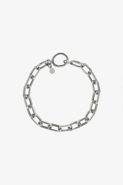 Shop Anine Bing Link Bracelet In Silver