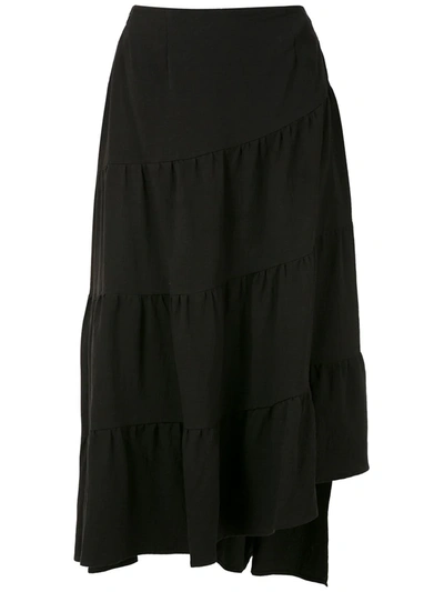 Shop Olympiah Loyo Midi Skirt In Black