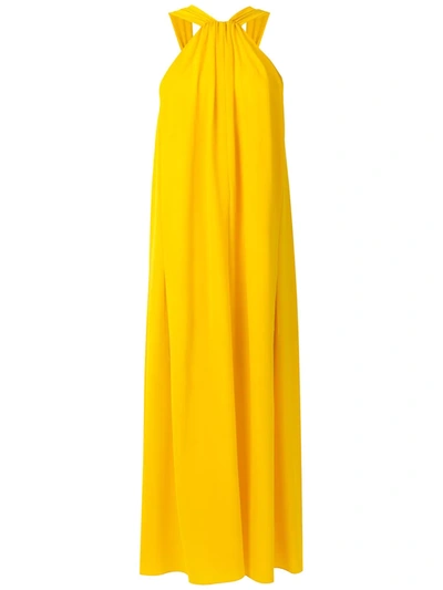 Shop Olympiah Duran Evening Dress In Yellow