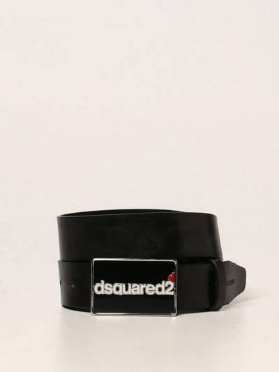 Shop Dsquared2 Belt  Leather Belt In Black