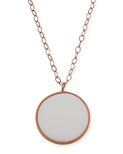Shop Ginette Ny Ever Jumbo White Agate Disc Necklace