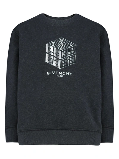 Shop Givenchy Kids Sweatshirt For Boys In Grey