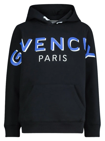 Shop Givenchy Kids Hoodie For Boys In Black